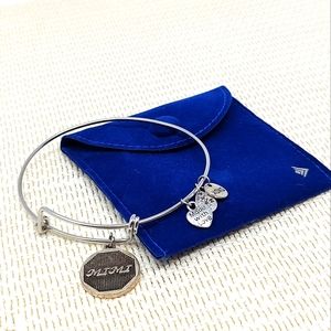 "Mimi" silver charm bangle bracelet